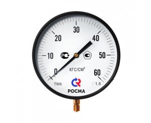 ТМ-810 0...10 (кгс/см2, бар, *0,1МПа) корпус 250мм точность 1,5 радиальный резьба, Манометр котловой
