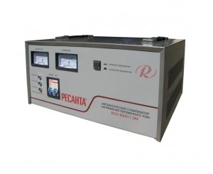 АСН- 8 000/1-эм (8кВт) (эл/мех, 1 фаза), Стабилизатор напряжения РЕСАНТА