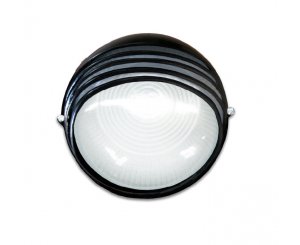 Светильник банный 6001L 100W черный Lighton (0102) круглая ресничка,