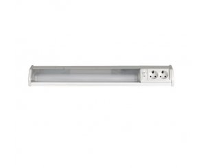 WL-3021 T8 18W, 758мм, с выкл., 2розетки, Светильник люминесцентный Camelion