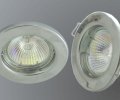 Светильник точечный MR16 плоский, круглый (хром) LD-16130-F0600,