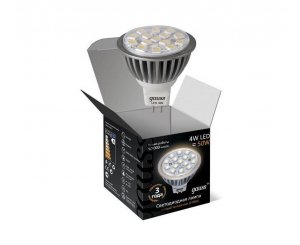 Лента светодиодная Gauss LED МR16 4W GU5.3 AC220-240 2700К,