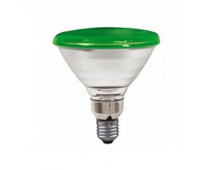 Лампа рефлекторная РА R38 80W Е27 зеленая,