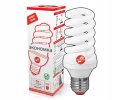 Лампа энергосберегающая ЭКОНОМКА КЛЛ SPC 25W220v Е2727 Т3 (спираль) теплый,