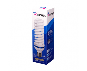 Лампа энергосберегающая Космос SPC 105W 220V E402700 (спираль) теплый,