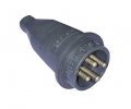 Вилка 3/32А 380В IP44 каучук 3103-301-0300,