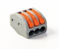 Клеммы WAGO 222-413 32А 3х0,08-2,5мм б/пасты,
