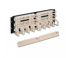 Панель кроссовая 200 пар 19 3U Cat/5e стиль 110 с органайзером Siemon (S110B2-200RWM),